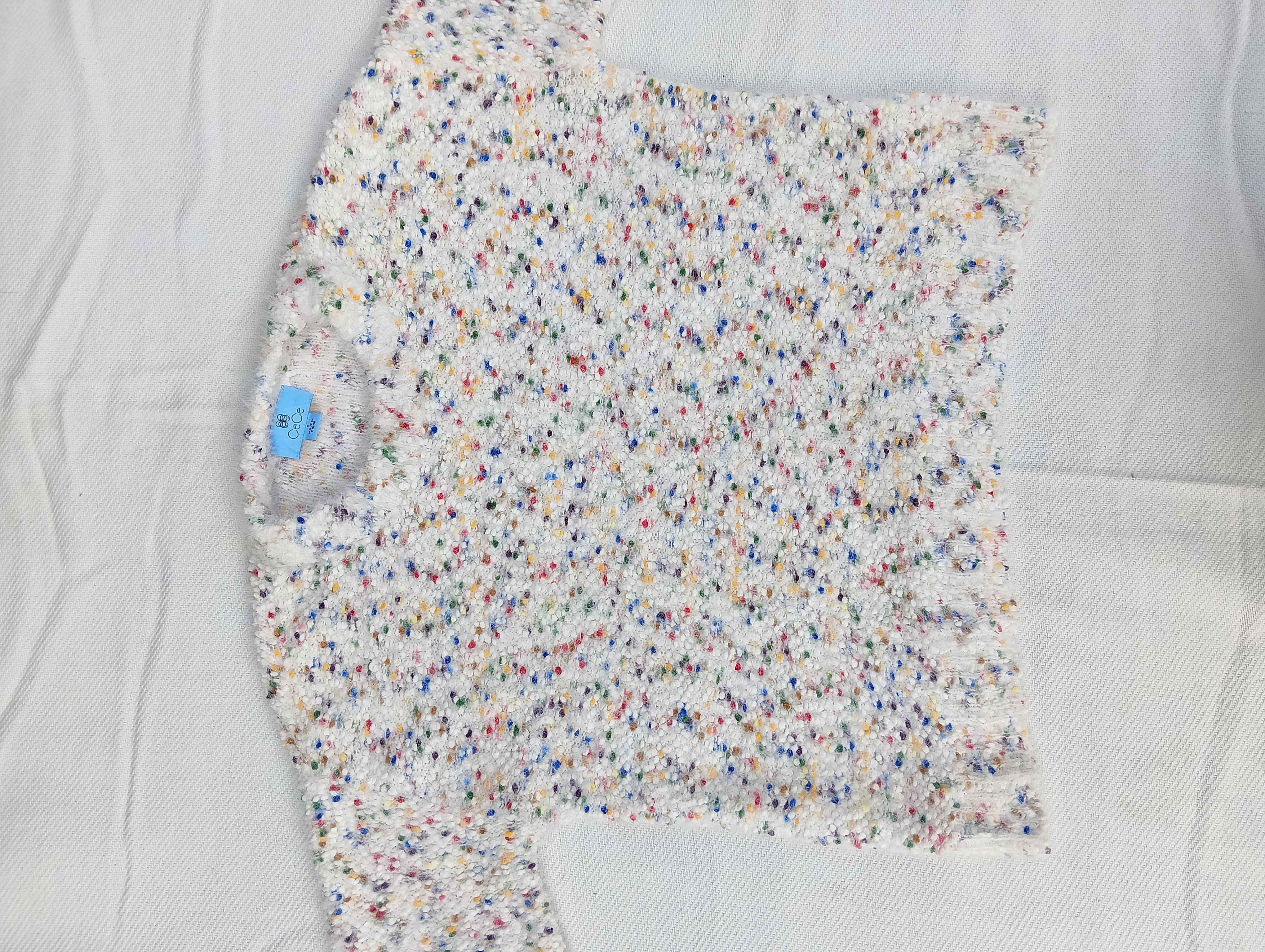 White Confetti/Flecked Sweater